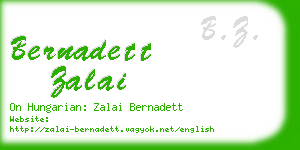 bernadett zalai business card